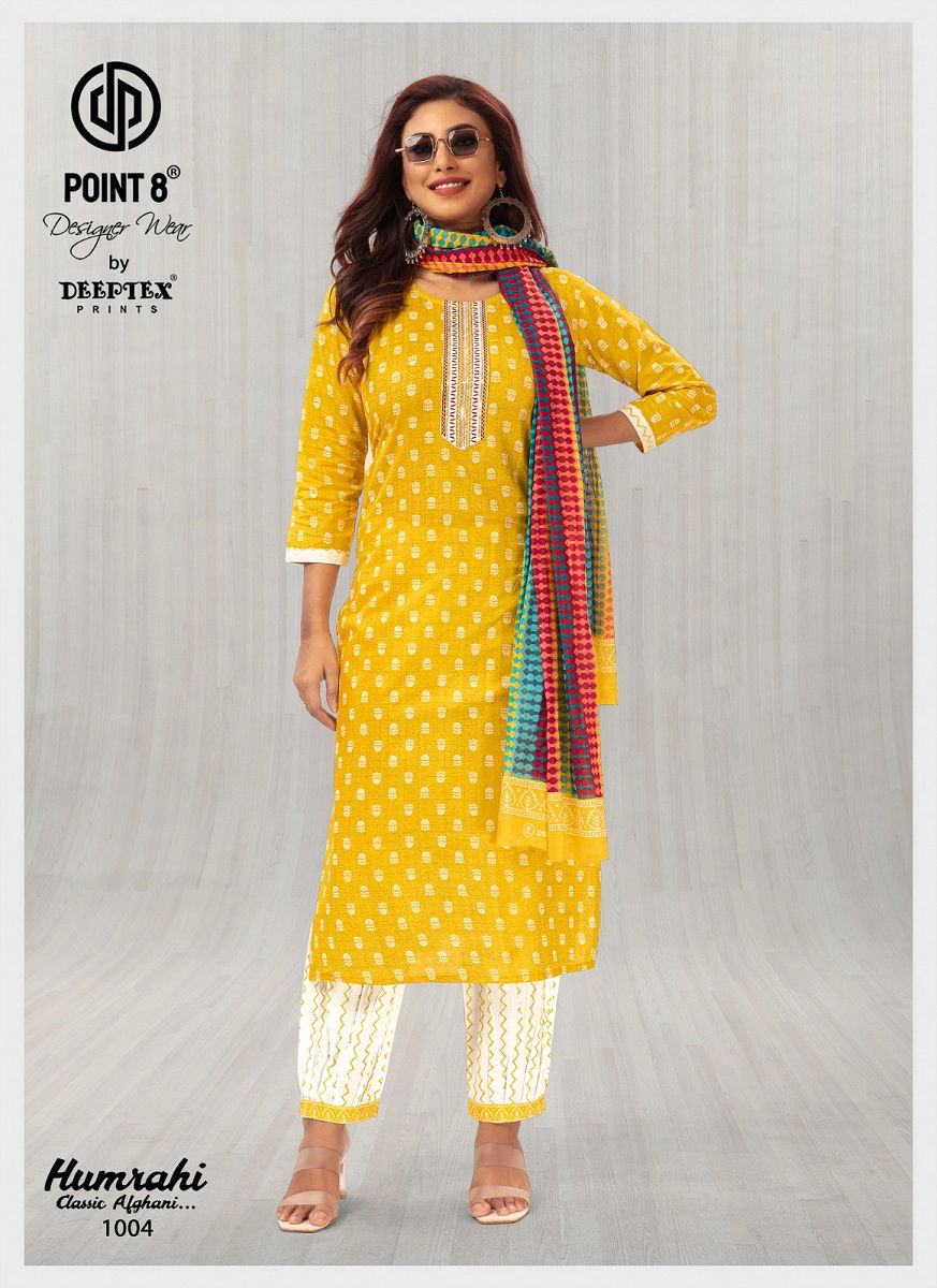 Deeptex Humrahi Cotton Printed Patiyala Readymade Suit
